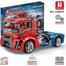 Reobrix Technic 11008 Rc Tır Kamyonet Kumandalı&motorlu Yaratıcı Yapı Blok Seti Building Blocks - 2116 Parça