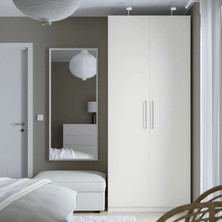 IKEA Beyaz Şık Kapaklı Gardırop