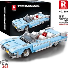 Reobrix Creator 809 Cadillac Eldorado Spor Araba Yaratıcı Yapı Blok Seti Building Blocks - 308 Parça