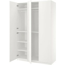 IKEA Beyaz Geniş Kapaklı Gardırop