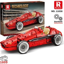 Reobrix Technic 11038 Ferrari 500 F2 Araba Yaratıcı Yapı Blok Seti Building Blocks - 1809 Parça