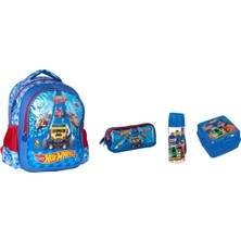 Hot Wheels Okul Çantası ,kalem Kutu,matara ve Saklama Kabı