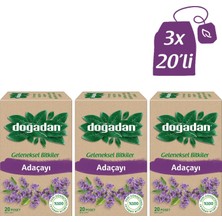 Doğadan Adaçayı 20'li Poşet Bitki Çayı x 3 Adet