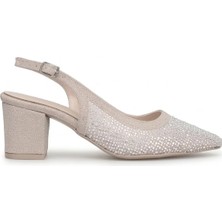 Ayakkabı Fuarı Elit PM309 K4030-1T Kadın Klasik Topuklu Ayakkabı Altın