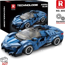 Reobrix Creator 805 Koenigsegg Agera Mavi Spor Araba Yaratıcı Yapı Blok Seti Building Blocks - 298 Parça