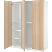 IKEA Beyaz Sağlam Kapaklı Gardırop