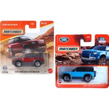 2 Araç Set -  Matchbox 2020 Land Rover Defender 90 - Mavi & Bordo (1/64)