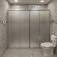 Viera Concept Mika Duşakabin Ön Cephe Eloksal Profil (Teknesiz)