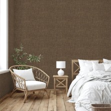Adawall Muse Koleksiyonu 25105-8 Koyu Kahve Textile Dokulu Duvar Kağıdı 1.06X15.6M, 16.5m²