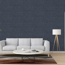 Adawall Muse Koleksiyonu 25105-9 Füme Mavi Antrasit Textile Dokulu Duvar Kağıdı 1.06X15.6M, 16.5m²