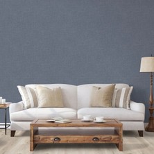 Adawall Muse Koleksiyonu 25104-9 Füme Mavi Keten Efektli Modern Duvar Kağıdı 1.06X15.6M, 16.5m²