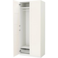 IKEA Beyaz Fonksiyonel Kapaklı Gardırop
