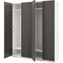 IKEA Beyaz Geniş Kapaklı Gardırop
