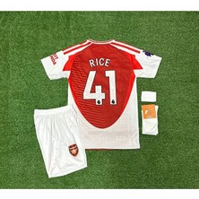 Arsenal 2025-26 Yeni Sezon Declan Rice Iç Saha Çocuk Forması 4lü Set