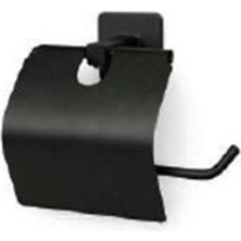 Leva House Alper Banyo Jasmin Kare Siyah Yapışkanlı Geniş Kapaklı Wc Kağıtlık ( Jelatin Ambalaj )