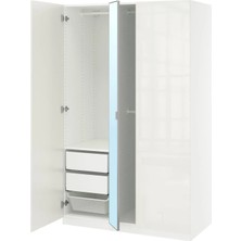 IKEA Beyaz Ferah Kapaklı Gardırop