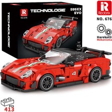 Reobrix Creator 676 Ferrari 599XX Spor Araba Yaratıcı Yapı Blok Seti Building Blocks - 413 Parça