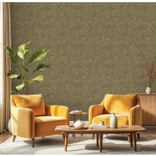 Adawall Muse Koleksiyonu 25107-4 Yeşil ve Tonları Sıva Dokulu Duvar Kağıdı 1.06X15.6M, 16.5m²