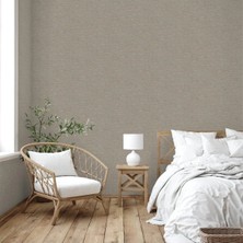 Adawall Muse Koleksiyonu 25106-3 Bej Textile Dokulu Duvar Kağıdı 1.06X15.6M, 16.5m²