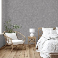 Adawall Muse Koleksiyonu 25101-7 Gri Dokulu Silinebilir Nonwoven Vinil Duvar Kağıdı 1.06X15.6M - 16.5m²