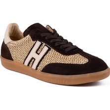 Beety 248.216 Hakiki Deri Günlük Kadın Ayakkabı-Kahverengi Nubuk