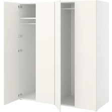 IKEA Beyaz Sağlam Kapaklı Gardırop