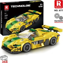Reobrix Technic 677 Mclaren P1 Gtr Spor Araba Yaratıcı Yapı Blok Seti Building Blocks - 351 Parça