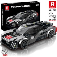 Reobrix Technic 793 Peugeot 9x8 Spor Araba Yaratıcı Yapı Blok Seti Building Blocks - 280 Parça