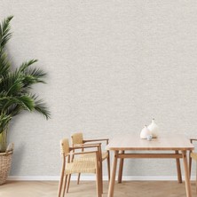 Adawall Muse Koleksiyonu 25108-2 Açık Gri, Krem Doğal Taş Görünümlü Duvar Kağıdı 1.06X15.6M, 16.5m²