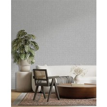 Adawall Muse Koleksiyonu 25102-2 Açık Gri Dokulu Silinebilir Nonwoven Vinil Duvar Kağıdı 1.06X15.6M, 16.5m²