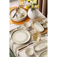 Indispensablely Kütahya Porselen Doğanın Ritimleri 14 Parça 6 Kişilik Kahvaltı Takımı