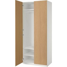 IKEA Beyaz Geniş Kapaklı Gardırop