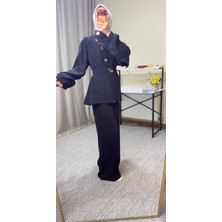 Mabel Giyim Ithal Kupra Kumaş Pelerin Takım