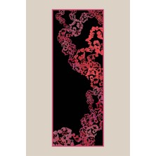 Maisa Lagün Floş Viskon Şal 70*190 cm - Siyah