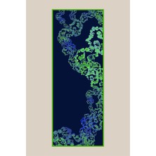 Maisa Lagün Floş Viskon Şal 70*190 cm - Lacivert