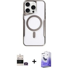 BUTİMAR'S iPhone 14 Pro Max Yadigar Klasik Özel Seri - Siyah Bilvis 5in1 5d Magic Hayalet Cam Ekran Koruyucu + Gold Bilvis Titan Kamera Lens