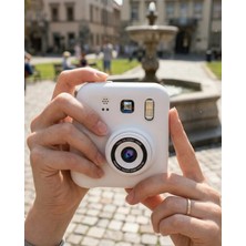 Çocuk Dijital Baskılı Kamera 5 Kalem 4 Rulo Kağıt Hediyeli Eğlenceli Fotoğraf Makinesi