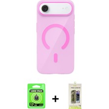 BUTİMAR'S iPhone 17 Air Pusula Form Özel Seri - Siyah Joko Magic 5d Hayalet Cam + Gold Raze Metal Kamera Lens