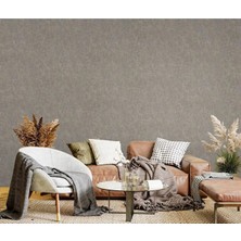 Adawall Muse Koleksiyonu 25105-5 Vizon Gri Textile Dokulu Duvar Kağıdı 1.06X15.6M, 16.5m²