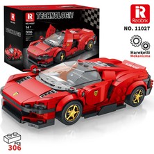 Reobrix Creator 11027 Ferrari Daytona Sp3 Spor Araba Yaratıcı Yapı Blok Seti Building Blocks - 350 Parça