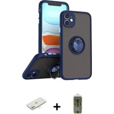 BUTİMAR'S iPhone 11 Yörünge Çizgi - Siyah Joko Magic 5d Hayalet Cam + Yeşil Renkli Kamera Lens Koruma Cam