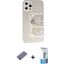 BUTİMAR'S iPhone 12 Pro Max Eksen Asil Prime - Siyah 5d Eko Cam Ekran Koruyucu + Gold Metal Kamera Lens Koruma Cam