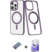 BUTİMAR'S iPhone 13 Pro Max Yörünge Minimal - Siyah Bilvis 5in1 5d Magic Hayalet Cam Ekran Koruyucu + Kırmızı Metal Kamera Lens Koruma Cam