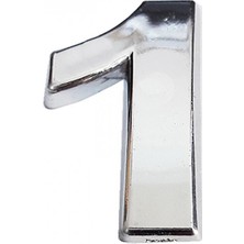 Cemax Krom Yapışkanlı 1 Rakamı 5 cm