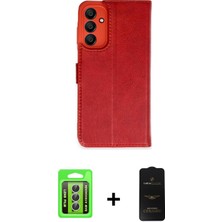 BUTİMAR'S Galaxy A15 4g Siluet Işık Serisi - Siyah 6d Antistatik Mat Seramik Hayalet Nano Ekran Koruyucu + Gümüş Raze Metal Kamera Lens