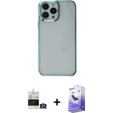 BUTİMAR'S iPhone 14 Pro Max Doruk Doku Prime - Siyah Bilvis 5in1 5d Magic Hayalet Cam Ekran Koruyucu + Gümüş Bilvis Titan Kamera Lens