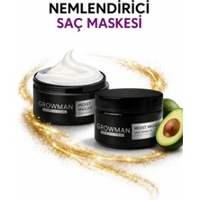 Growman Nemlendirici Saç Maskesi 400 ml - Yoğun Nem Veren Onarıcı Saç Bakım Maskesi