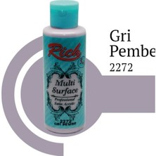 Rich Multi Surface 2272 Gri Pembe Akrilik Boya 130 cc