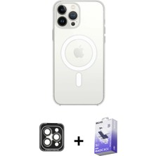 BUTİMAR'S iPhone 15 Pro Max Ahenk Yansıma Prime - Siyah Bilvis 5in1 5d Magic Hayalet Cam Ekran Koruyucu + Gri Pvd Metal Kamera Lens