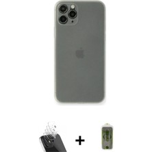 BUTİMAR'S iPhone 11 Pro Yadigar Yansıma Serisi - Siyah Joko Magic 5d Hayalet Cam + Şeffaf Kamera Lens Koruma Cam